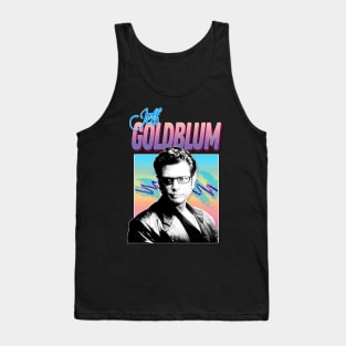 Jeff Goldblum Retro 80s Styled Aesthetic Design Tank Top